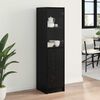 vidaXL Highboard Black Oak 35 x 37 x 142 cm Engineered Wood