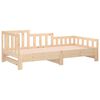 vidaXL Pull-out Day Bed without Mattress 2x(90x190) cm Solid Wood Pine