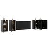 vidaXL TV Cabinets 4 pcs High Gloss Black 30.5x30x60 cm Engineered Wood