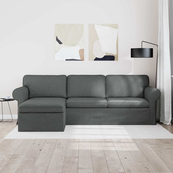 vidaXL Sofa Dark Grey