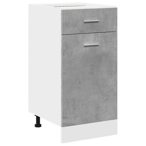 vidaXL Drawer Bottom Cabinet Lyon Concrete Grey 40x46x81.5 cm Engineered Wood
