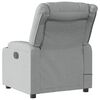 vidaXL Electric Massage Recliner Chair Light Grey Fabric