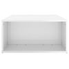 vidaXL Coffee Table High Gloss White 90x67x33 cm Engineered Wood