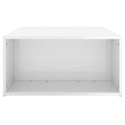 vidaXL Coffee Table High Gloss White 90x67x33 cm Engineered Wood