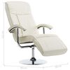 vidaXL TV Armchair Cream Faux Leather
