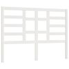 vidaXL Bed Headboard | White | Solid Pine Wood | 141 x 4 x 104 cm