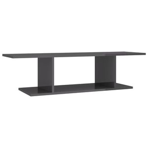vidaXL TV Cabinet | High gloss grey | Engineered wood | 103 x 30 x 26.5 cm