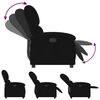 vidaXL Recliner Chair Black Velvet