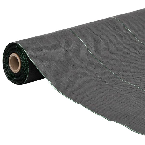 vidaXL Weed Membrane Black 2x25 m PP