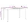 vidaXL Garden Table Black 190x90x74 cm Aluminium and Glass