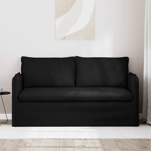 vidaXL Sofa Black 156 x 82 x 85 cm Fabric