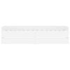 vidaXL Bed Frame with Drawers without Mattress White 90x190 cm Single