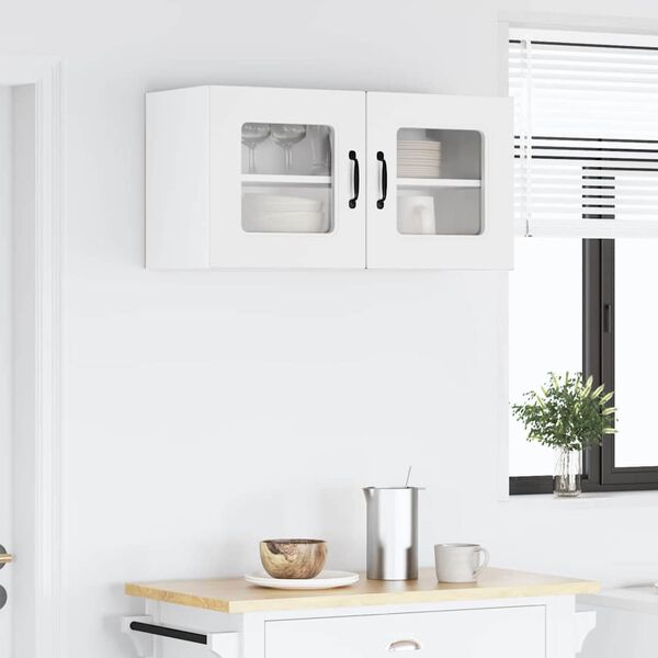 vidaXL Kitchen Cabinet Kalmar White 80 x 31 x 40 cm Engineered Wood