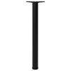 4 Height Adjustable Table Legs Black 710 mm