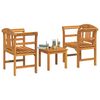 vidaXL Garden Rose Lounge Set 3 pcs Solid Acacia Wood