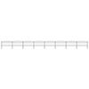 vidaXL Garden Fence with Spear Top Steel 1339x150 cm Black