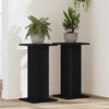 vidaXL Plant Stand 2 pcs Black Oak 30 x 30 x 60 cm Engineered wood