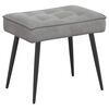 vidaXL Relaxing Chair with Stool Light Grey Velvet