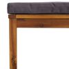 vidaXL 5 Piece Garden Lounge Set with Cushion Solid Acacia Wood