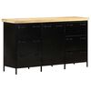 vidaXL Sideboard 140x38x76 cm Rough Mango Wood
