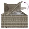 vidaXL 4 Piece Garden Lounge Set with Cushions Grey Poly Rattan