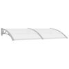 vidaXL Door Canopy Grey 200x100 cm PC