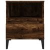 vidaXL Bedside Cabinet Smoked Oak 40x35x50 cm
