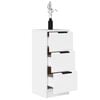 vidaXL Sideboard White 30x30x70 cm Engineered Wood