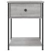 vidaXL Bedside Table Grey Sonoma 44x45x58 cm Engineered Wood