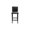 Bar Table with 4 Bar Chairs Black