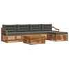 vidaXL Outdoor Sofa Set 6 pcs Natural and Anthracite