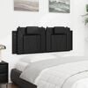 vidaXL Headboard Cushion "Viana" Black 152 cm Queen Faux Leather