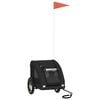 vidaXL Pet Bike Trailer | Black | Oxford fabric, Iron, PVC | Small | Durable