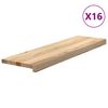 vidaXL Stair Treads 16 pcs Untreated 90x25x2 cm Solid Wood Oak