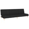 vidaXL 2-Seater Sofa Bed Black Fabric