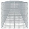 vidaXL Gabion Basket with Cover 900x100x100 cm Galvanised Iron