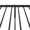 vidaXL Metal Bed Frame without Mattress with Headboard Black 90x190cm