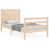 vidaXL Bed Frame without Mattress Single Solid Wood