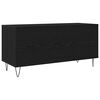 vidaXL Record Cabinet Black Oak 100 x 38 x 48 cm Engineered Wood