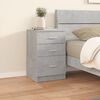 vidaXL Bed Cabinet Concrete Grey 40x40x63 cm Engineered Wood