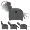 vidaXL Electric Stand up Recliner Chair Dark Grey Fabric