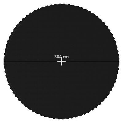 vidaXL Jumping Mat Fabric Black for 14 Feet/4,27 m Round Trampoline