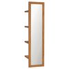 vidaXL Mirror | Natural Teak | Solid Teak Wood | 30x30x120 cm | Wall Mirror