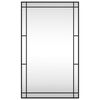 vidaXL Wall Mirror Black 60x100 cm Rectangle Iron