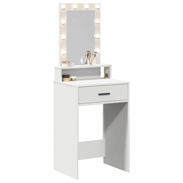 vidaXL Dressing Table White 50 x 41 x 140 cm Engineered Wood
