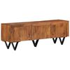vidaXL TV Cabinet | Brown | Solid Mango Wood with Powder-Coated Steel