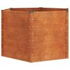 vidaXL Garden Raised Bed Rusty 129x129x77 cm Corten Steel