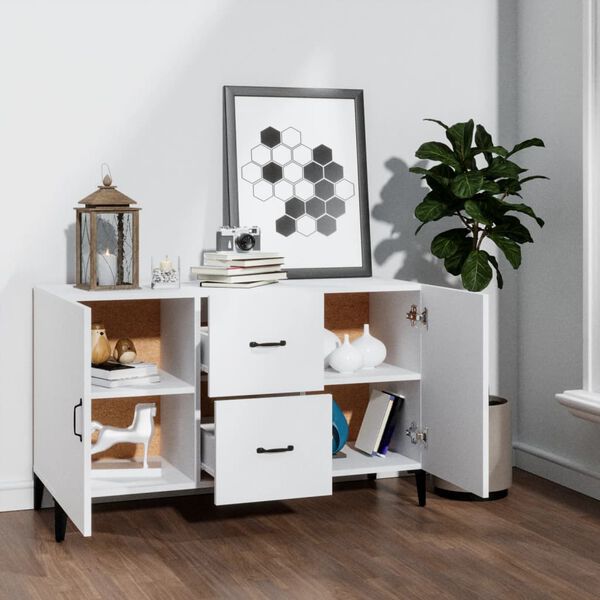 vidaXL Sideboard White 100x36x60 cm Engineered Wood