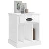 vidaXL Bedside Cabinets 2 pcs High Gloss White 43x36x50 cm