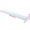 vidaXL Shelf Panel Glass Clear 100x15 cm